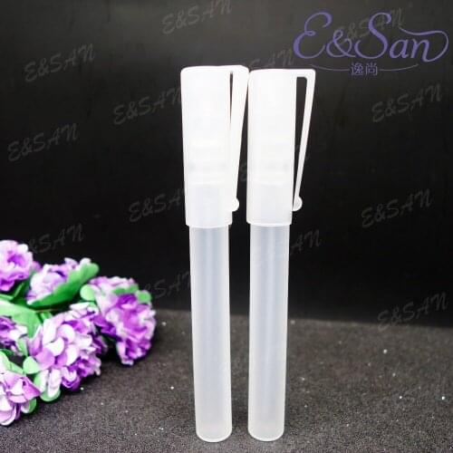 LP07BL-8ML Clear Color Plastic Perfume Pen Sprayer Clip Lid Bottle 100pcs/lot