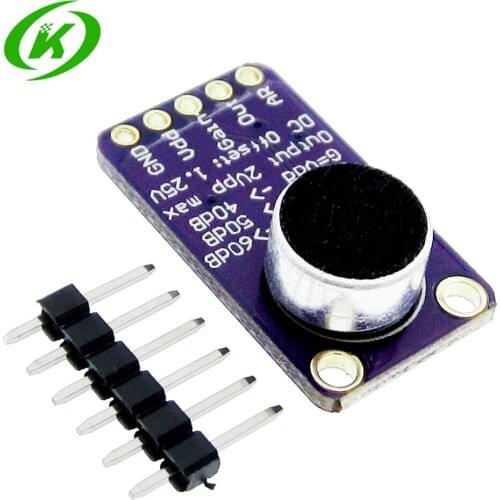 MAX9814 Microphone AGC Amplifier Board Module Auto Gain Control for Programmable Attack and Release Ratio Low THD