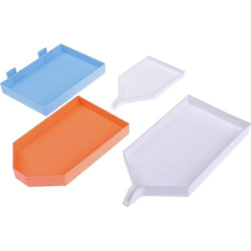 4Pcs Diamond Painting Tray Embroidery Pattern Cross Stitch Kits Plastic Rhinestone Tray For Handwork Nails Art Cellphone Decor