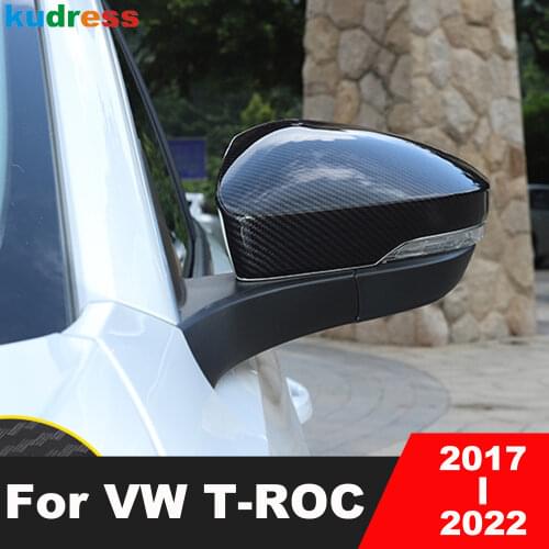 For Volkswagen T-ROC TROC 2017 2018 2019 Side Door Rearview Mirror Wind Frame Cover Trim Car Accessories