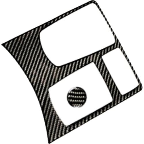 New 2pcs Carbon Fiber Gear Shift Box Panel & Mode Knob Trim Cover Fit For Mercedes-Benz GLE W166 2015 2016 2017 2018 2019