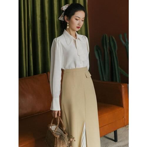 2021 new fashion womens clothing Vintage Empire skirts womens Two-piece suit