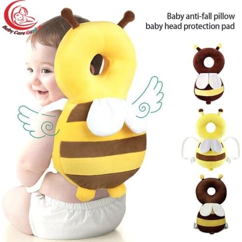 1-3T Toddler Baby Head Protector Safety Pad Cushion Back Prevent Injured Unicorn Bee Cartoon Security Pillows