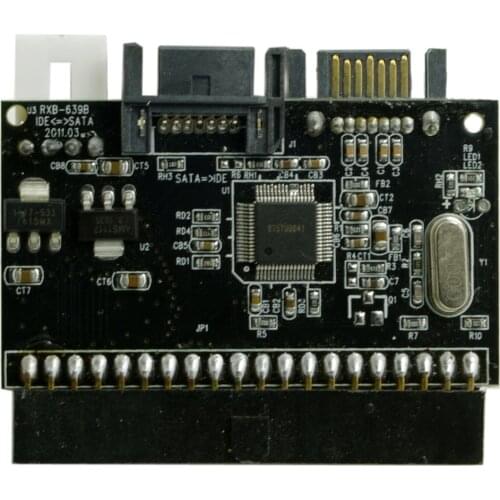 Jimier IDE 100 133 DVD CD to Two Serial SATA 7PIN Adapter Converter for Hard Disk Drive