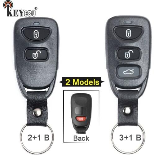 KEYECU for Hyundai Tucson Accent Elantra Sonata 2+1/3+1 3 4 Button Replacement Remote Car Key Shell Case Cover Fob