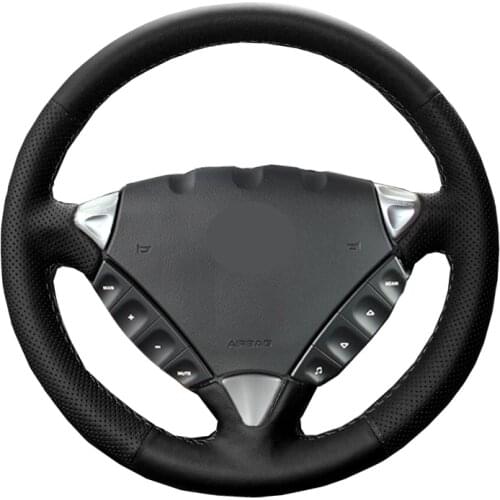 Hand Sew Car Steering Wheel Cover Leather Suede Wrap For Porsche Cayenne 2003 2004 2005 2006 2007 2008 2009 2010 Funda Volante