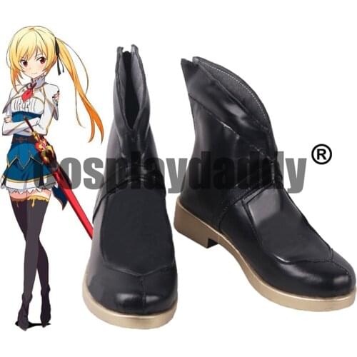 Saijaku Muhai no Undefeated Bahamut Chronicle Royal Officer Academy Airi Arcadia Lisesharte Atismata Cosplay Shoes Boots S008