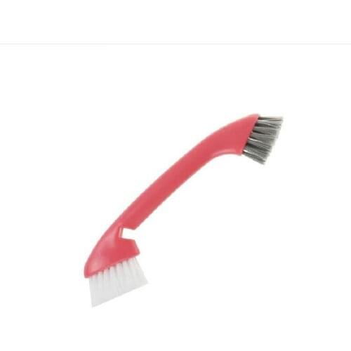 Double head cleaning brush, long handle wash pot brush, household brush, sink, kitchen slot, cleaning brush 21cm