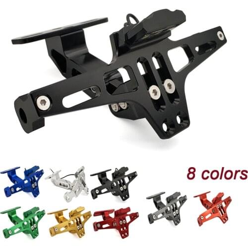 Universal CNC Motorcycle License Plate Mount Holder Motorbike Accessory For suzuki gs 500 benelli tnt 125 300 502c bmw s1000r