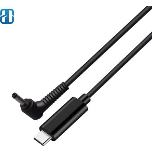 Type-C to DC round plug4.0mm*1.7mm fast charging line,Male to Male