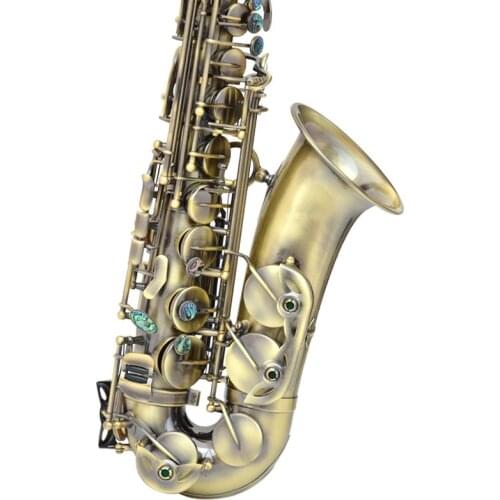 Vintage Bronze Gold Lacquer Alto Instrument Accessories China Sax Professional Eb Saxophone Alto