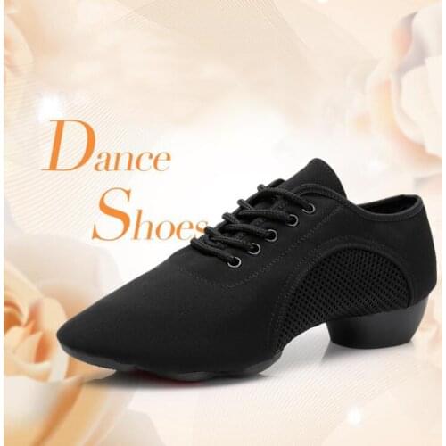 Modern Dance shoes Jazz Shoes Dance Shoes For Girls Sports Soft Outsole Breath women Practice Shoes Dance Sneakers A109
