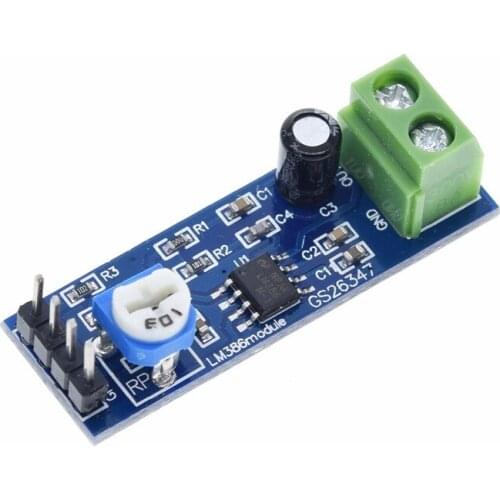 1pcs Thinary Electronic LM386 Audio Amplifier Module 200 Times 5V-12V Input 10K Adjustable Resistance