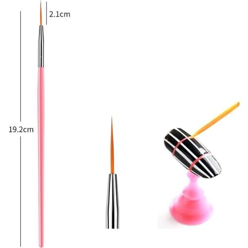 15pcs Dotting Pen Crystal Handle Nail DIY Art UV Gel Nail Brush Acrylic Brushes