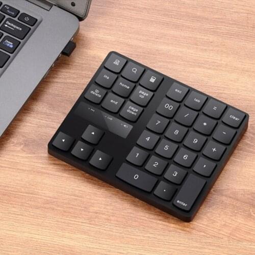 2.4G USB Wireless Numeric Keypad 35 Keys Charging Digital Keyboard Mini Numpad