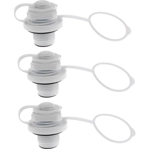 3Pack Screw Inflation Boston Valve cap Air Bed Matress Boat Toy Hot Tub Spa Pool