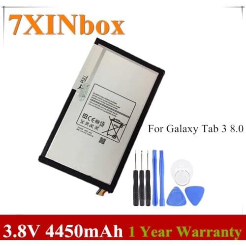7XINbox 3.8V 4450mAh T4450E Laptop Battery For Samsung Galaxy Tab3 Tab 3 8.0 T310 T311 T15 SM-T310 SM-T311 Tablet BATETIA