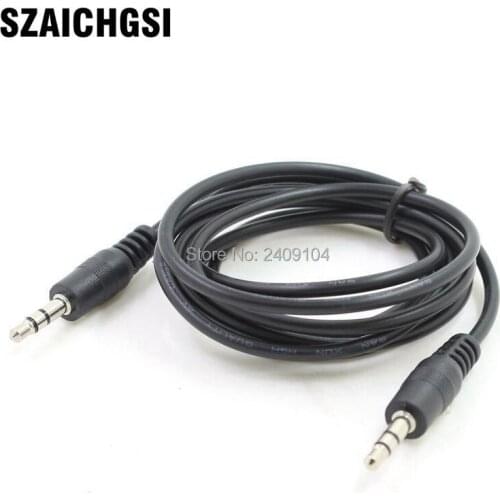 SZAICHGSI 1m Car 3.5 Aux Cable male to male Audio Cable for Apple iphone 6 plus 6S 5 Huawei Guitar Laptop PC wholesale 1000pcs