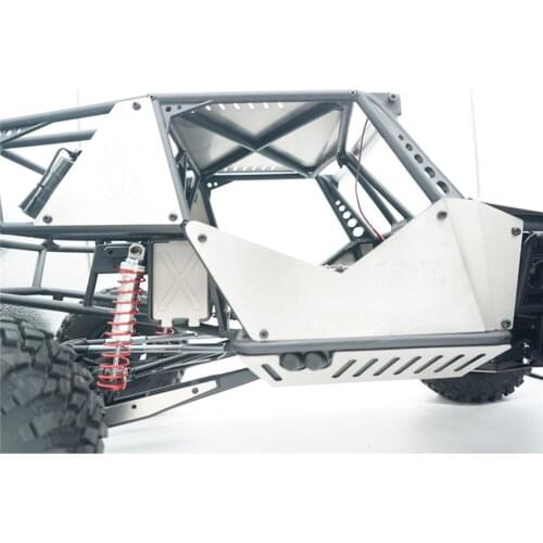 6pcs/set Stainless Steel Car Body Armor Side Panel Hood Cover for CROSSRC UT4 1/7 Rock Crawler RC Car Modification Kits