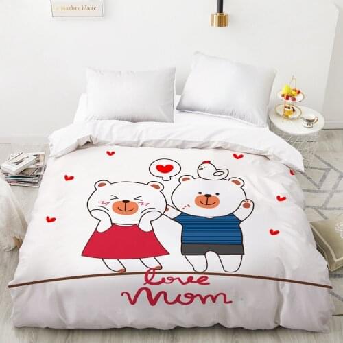 Animal Cartoon Kids Duvet cover Quilt/Blanket/Comfortable Case Bedding for children baby girls 140x200 240x220 for Home Mom