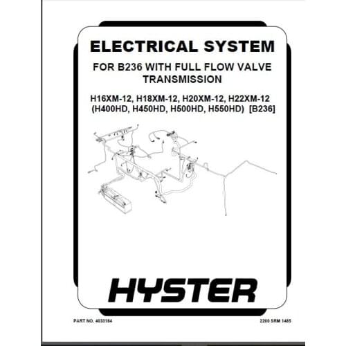 Hyster 2011 service manuals for europe and usa