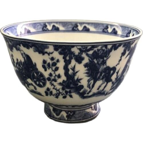 Chinese old porcelain Blue and White Figure Bowl