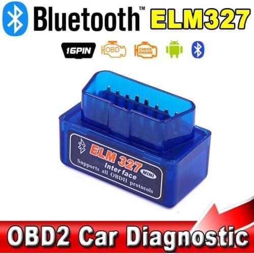 Mini Code Reader Scan Tool Bluetooth Interface V2.1 ELM327 OBD2 Car Scanner Diagnostic-Tool OBDII OBD 2 For Android Phones