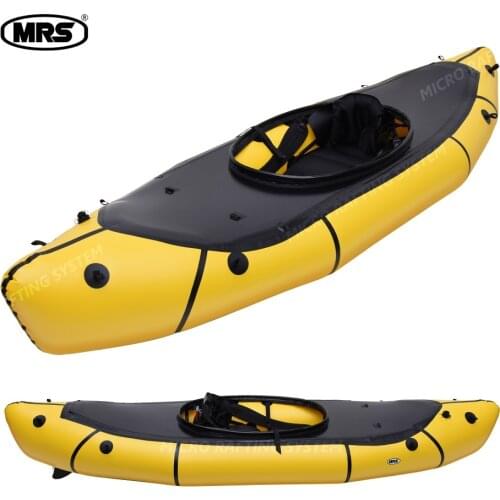 [MRS][Nomad S1D]Micro rafting systems yellow ultra-light inflatable packraft multi-fuctional spray deck