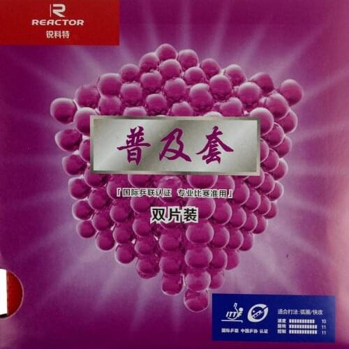 2 pieces of Reactor Corbor pips-in table tennis pingpong rubber with sponge