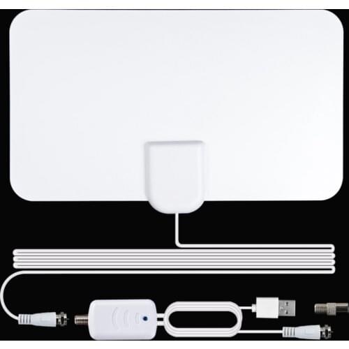 New 1080p 25DB High Gain HD TV DVB-T2 Isdb-tb Digital TV Antenna 900 Miles Radius Amplifier Active Indoor Aerial HDTV Antenna