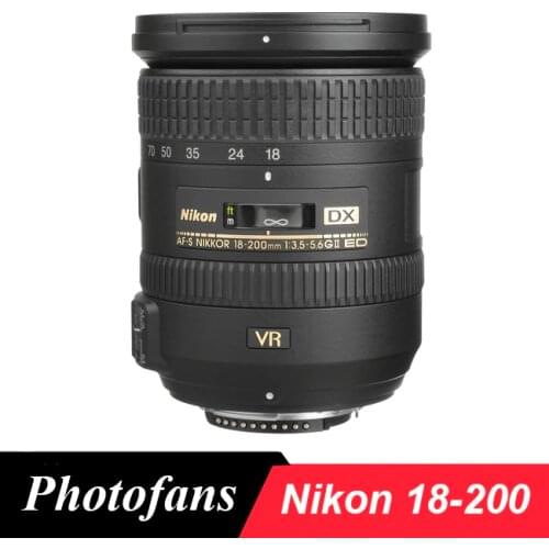 Nikon 18-200 lens Nikkor AF-S DX 18-200mm f/3.5-5.6G ED VR II Lenses for Nikon D3100 D3200 D3300 D5500 D5300 D90 D7200 D7100