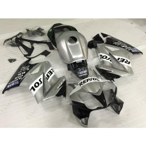 VFR 800 06 07 Abs Fairing VFR 800 06 07 Body Kits VFR800 2002 - 2013 Body Kits Silver Black repsol