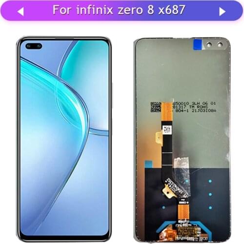 For Infinix zero 8 X687 Touch Screen Touch Sensor Glass Panel Digitizer Replacement free shipping