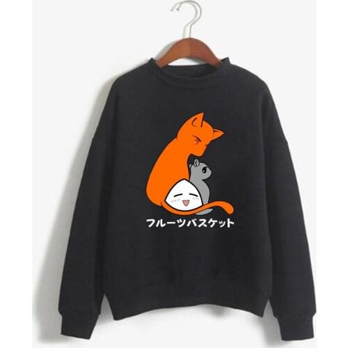 Kyo Sohma Fruits Basket Hoodies Fashion Women Men Casual Loose Hoodies Couple Anime Clothes Print Top