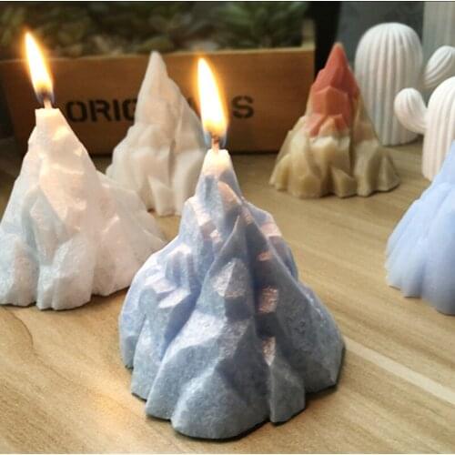Iceberg Shape Candle Silicone Mold Soap Molds Cake Decoration Tools Scented Candle Making Moulds DIY Candle Craft Tools