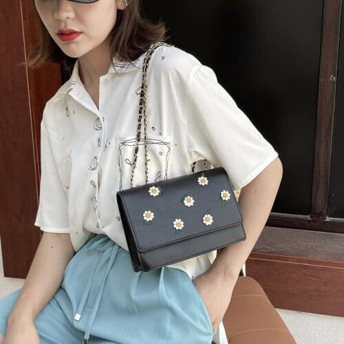 Female bags 2021 new fashion small square bag shoulder messenger bag chain pearl small shoulder bag designer bags