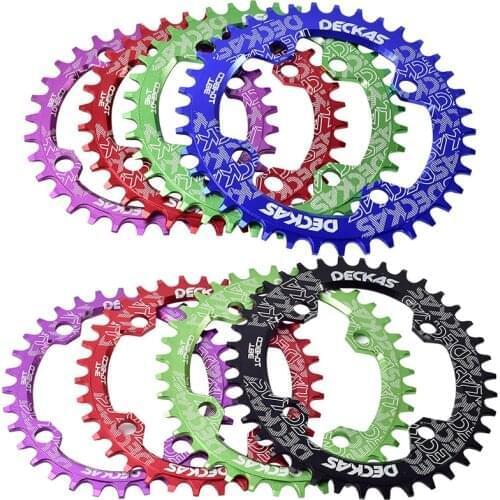 104BCD Oval / Round Narrow Wide Chainring MTB Mountain Bike Bicycle 32T 34T 36T 38T Crankset Tooth Plate Parts 104 BCD