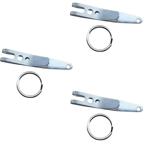 3PCS Outdoor Mini Pocket Clip Small Carabiner Hook Keychain Tool for Climbing hiking fishing traveling C0530*30