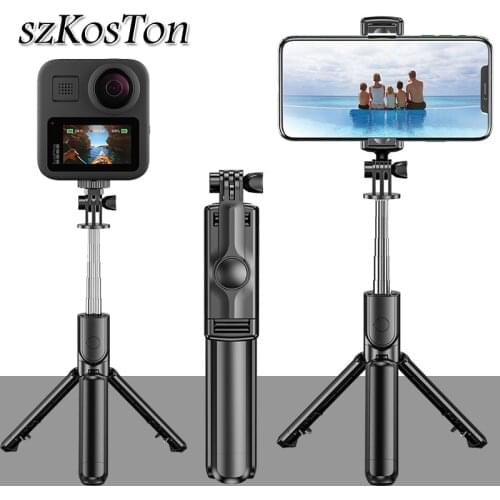 3 in 1 Wireless Bluetooth Selfie Stick Tripod Foldable Mini Tripod Expandable Monopod with Remote Control For iPhone IOS Android