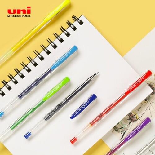 8/12 Colors UNI UM-100 Gel Pen Bullet Head Office Color Pen 0.5 0.7 0.8mm Student Writing Classic Water Pen