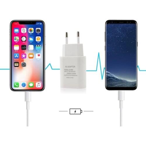 AC DC Power 5V Adapter Supply One USB Mobile Phone Charger AC DC 5V 2A USB Power Adapter Supply 220V EU Plug Adatpor For Phone