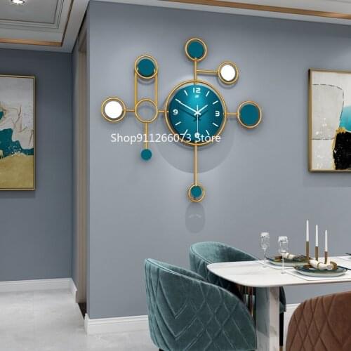 Luxury wall clock living room modern minimalist fashion restaurant art decorative watch personality creative large wall hanging