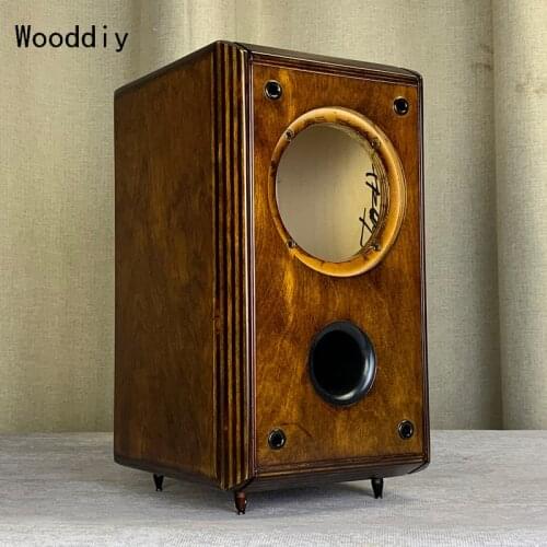 Wooddiy 4/5/6/7/8 inch birch plywood speaker empty cabinet Minima Vintage classic Bookshelf HIFI DIY Bass reflex speaker