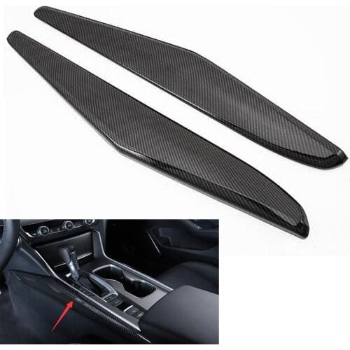 YAQUICKA Car Interior Gear Shift Box Panel Side Decoration Strips Trim Styling Fit For Honda Accord 10th 2018 Car-covers ABS