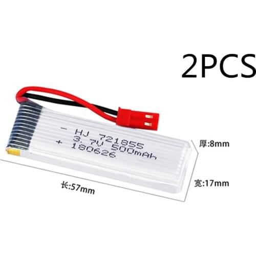 3.7V 500mAh 721855 Lipo Battery For Eachine E50S E50 T37 H37 H07 For Wltoys V930 V977 V988 RC Quadcopter Li-Polymer Battery 3.7V