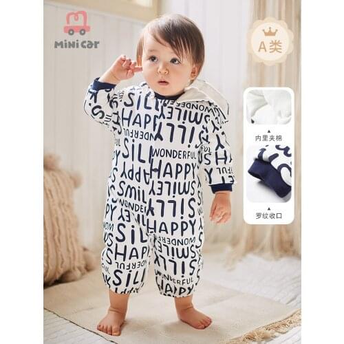 Babys clothes one piece clothes baby creeping clothes newborn with cotton warm autumn and winter clothes