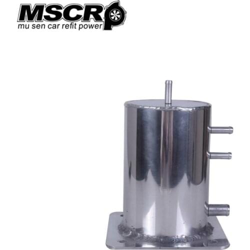 Universal Alloy Polished 1.5L Oil Catch Can/Tank Fuel Swirl Pot surge petrol tank
