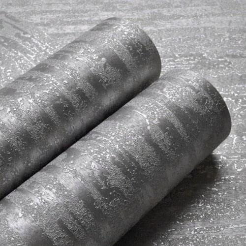 Industrial Texture Plain Wallpaper Roll Metallic Glitter Silver Shiny Vinyl Wall Paper Bedroom Hallway Home Decoration