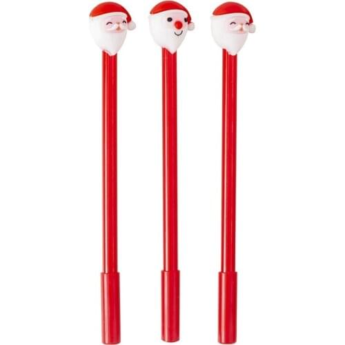 Creative Christmas Grandpa Cartoon Pen Black 0.5mm Students Pen Custom Wholesale Christmas Gifts