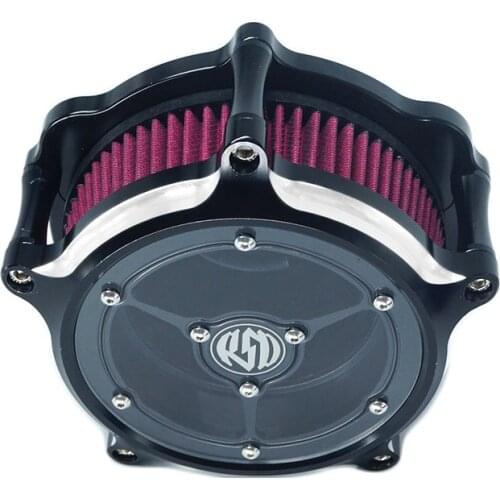 RSD Motorcycle Turbine Air Filter Clarity Intake Cleaner for Harley Sportster XL 883 XL 1200 Dyna Softail Touring Electra Glide
